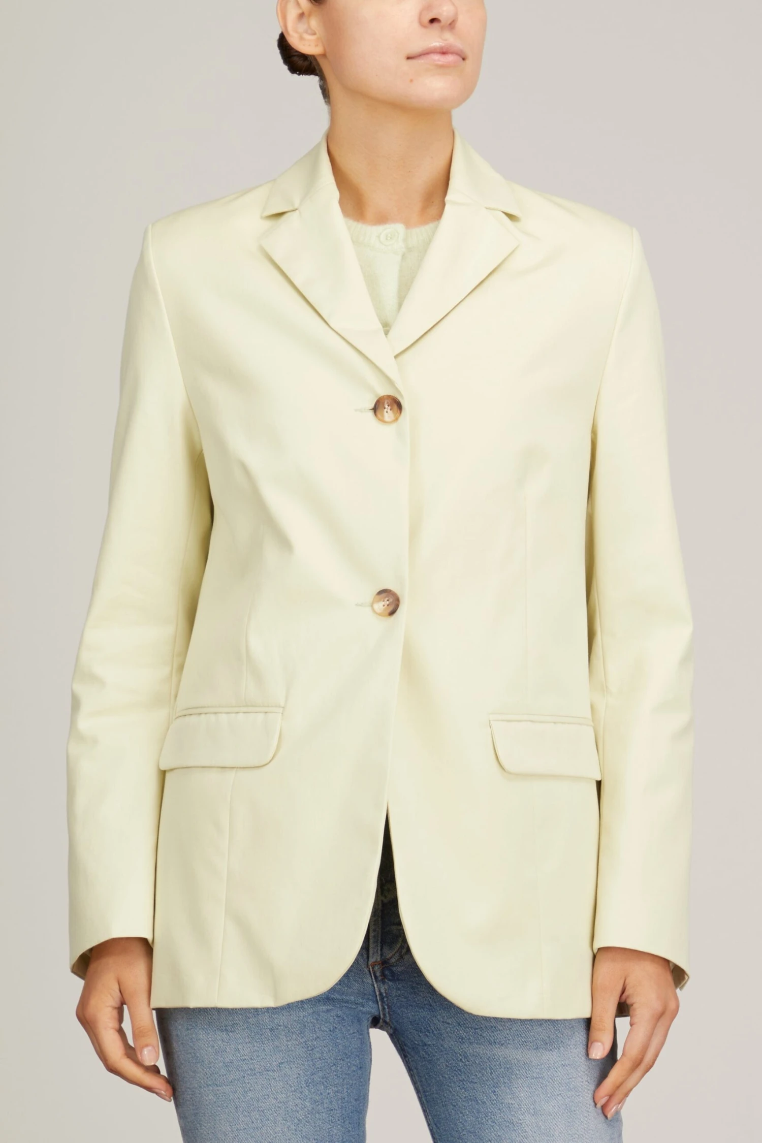 Samsoe Samsoe Meme Blazer In Aloe Wash 3 Samsoe Samsoe Meme Blazer In Aloe Wash - Image 3