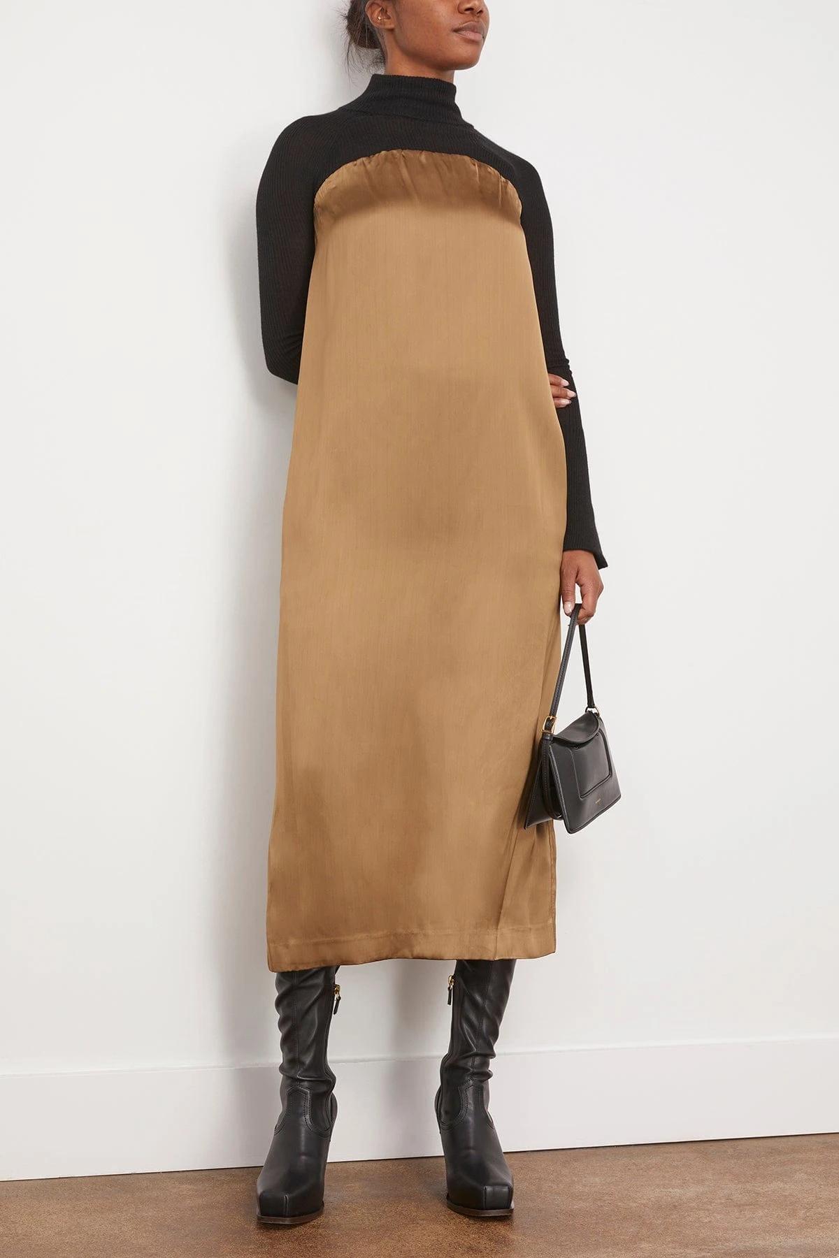 Turtleneck Long Sleeve Top In Black 2 Turtleneck Long Sleeve Top In Black - Image 2