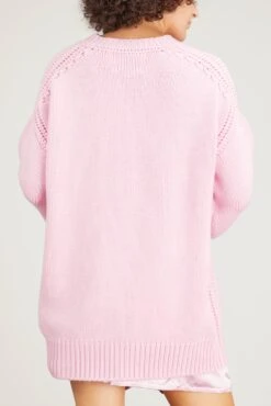 Giro Collo Knit Sweater In Rosa -Dries Van Noten Shop sasuphi giro collo knit sweater in rosa 3