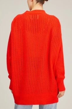 Knit Sweater In Rosso -Dries Van Noten Shop sasuphi knit swetaer in rosso 3
