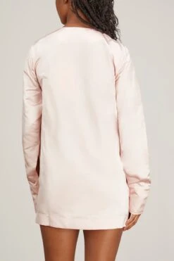 Valentina Front Slit Dress In Rosa -Dries Van Noten Shop sasuphi valentina front slit dress in rosa 3