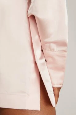 Valentina Front Slit Dress In Rosa -Dries Van Noten Shop sasuphi valentina front slit dress in rosa 4