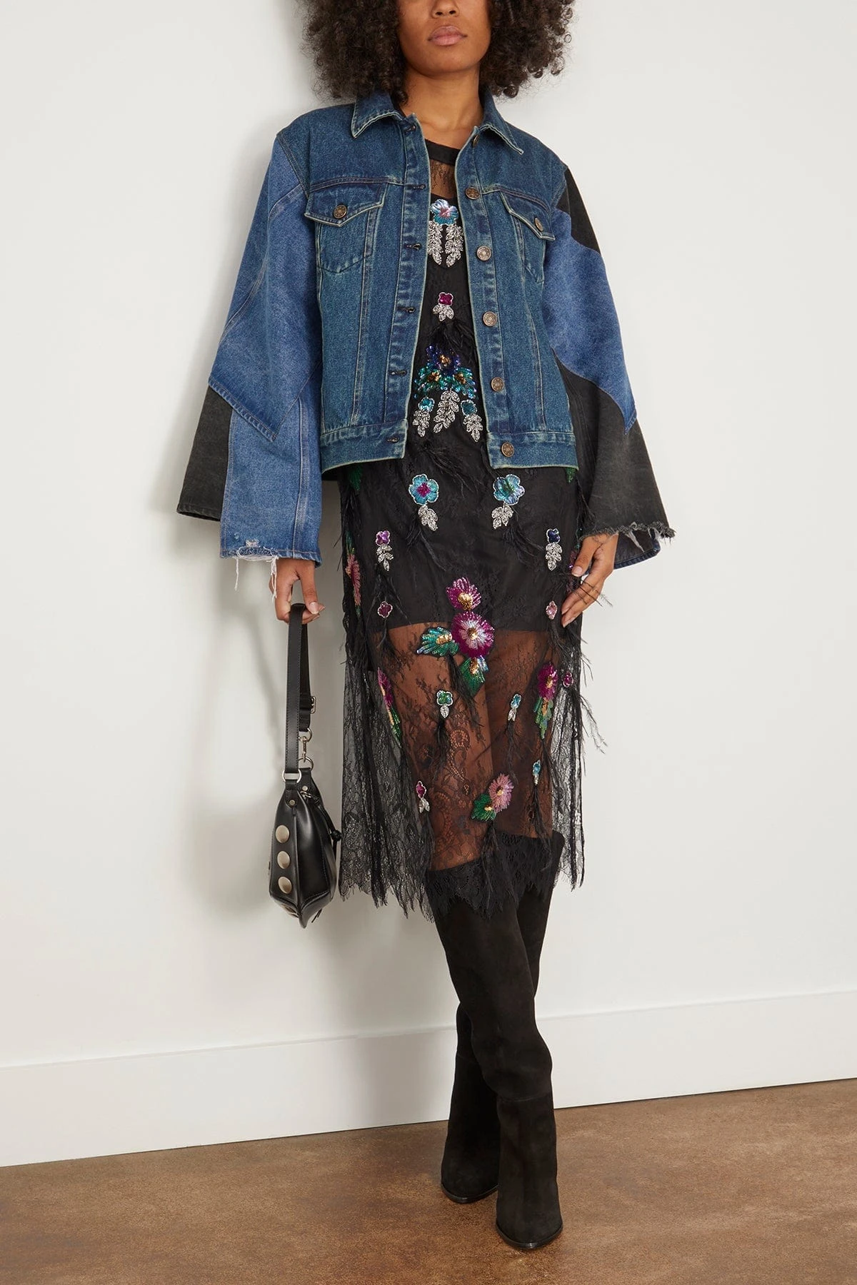 SEA Elena Denim Long Sleeve Jacket In Blue 2 SEA Elena Denim Long Sleeve Jacket In Blue - Image 2