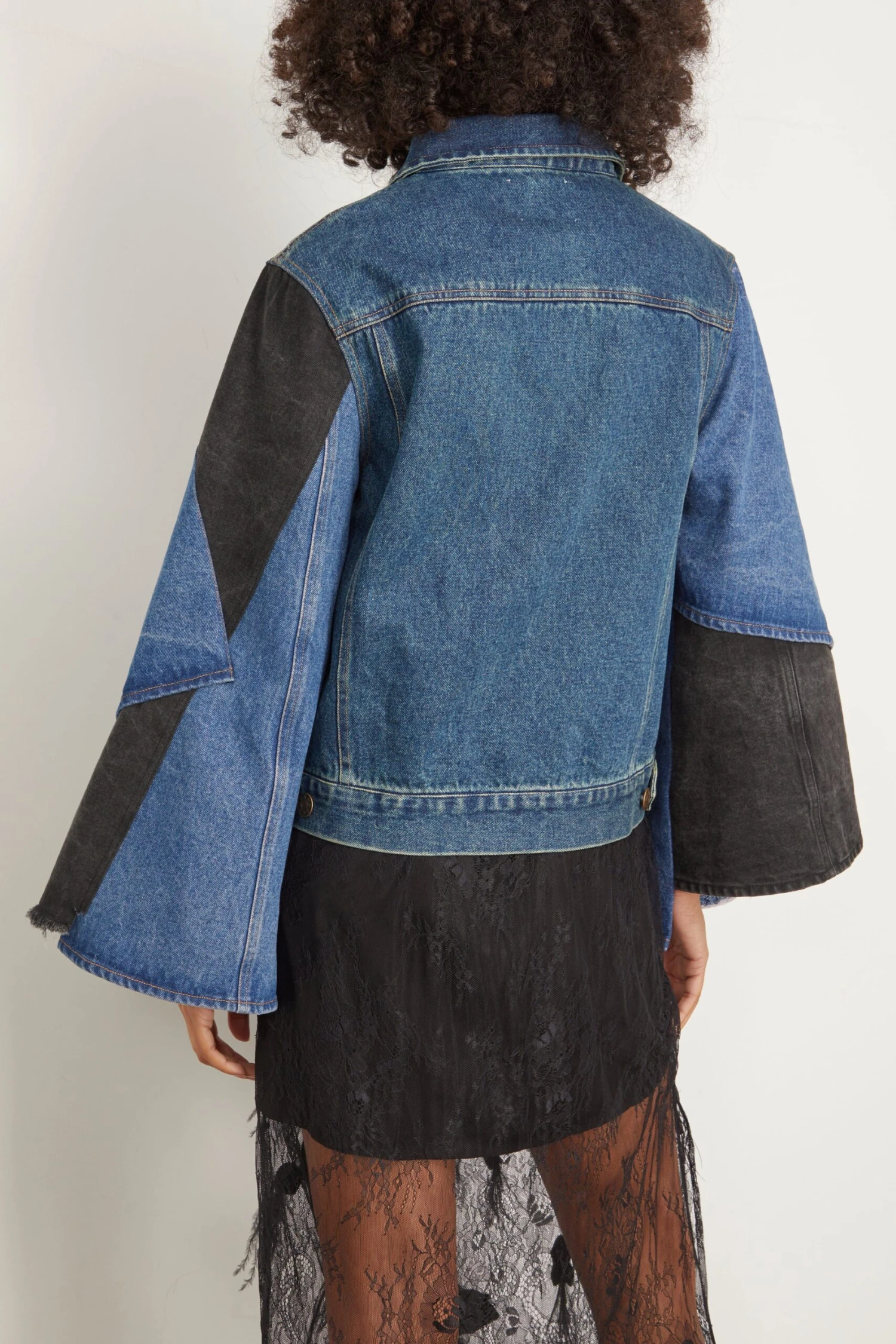SEA Elena Denim Long Sleeve Jacket In Blue 4 SEA Elena Denim Long Sleeve Jacket In Blue - Image 4