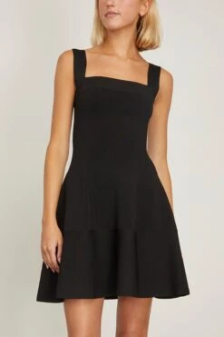 Ivona Sleeveless Mini Dress In Black -Dries Van Noten Shop simkhai IvonaSleevelessMiniDressinBlack 2
