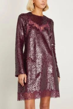 Mako Long Sleeve Mini Dress In Mangosteen -Dries Van Noten Shop simkhai MakoLongSleeveMiniDressinMangosteen 2 dae62c75 2247 44ee b7f0 d80a00bd9a6f