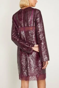 Mako Long Sleeve Mini Dress In Mangosteen -Dries Van Noten Shop simkhai MakoLongSleeveMiniDressinMangosteen 3 0dd68c1e 78b1 45cb 9966 56ca44e6704e