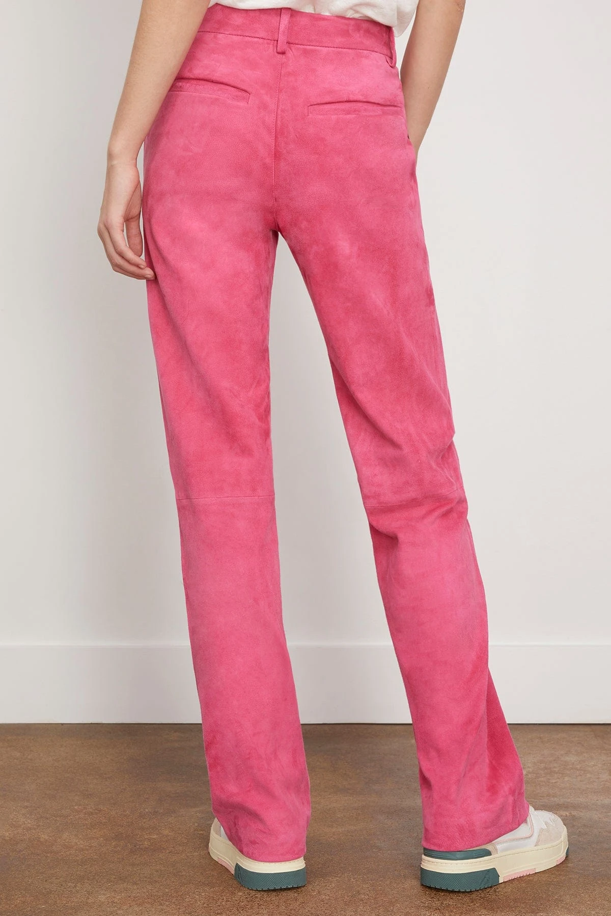 Baggy Lowrise Trouser In Hot Pink 4 Baggy Lowrise Trouser In Hot Pink - Image 4