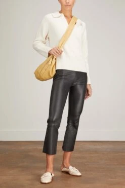 New Arrival -Dries Van Noten Shop sprwmn crop flare legging in black 1