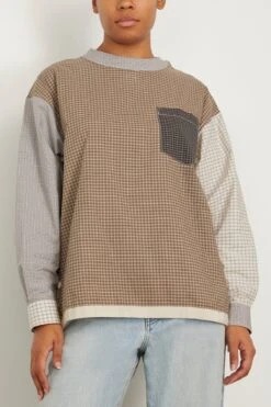 The Tee Shirt In Multi Check -Dries Van Noten Shop tanaka TheTeeShirtinMultiCheck 2