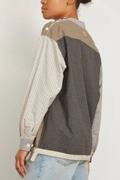 The Tee Shirt In Multi Check -Dries Van Noten Shop tanaka TheTeeShirtinMultiCheck 3