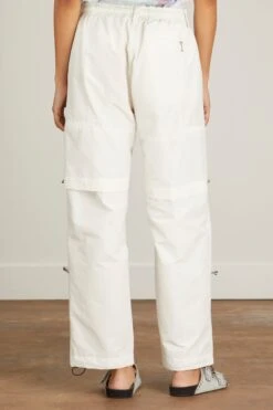 Training Pants In White Grosgrain 8 Training Pants In White Grosgrain -Dries Van Noten Shop tanaka TrainingPantsinWhiteGrosgrain 3