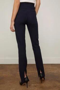 Toteme Slim Crepe Suit Trousers In Navy -Dries Van Noten Shop toteme SlimCrepeSuitTrousersinNavy 3