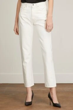 Toteme Twisted Seam Denim Jean In Off White -Dries Van Noten Shop toteme twisted seam denim jean in off white 2