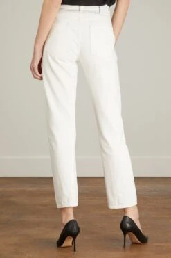 Toteme Twisted Seam Denim Jean In Off White -Dries Van Noten Shop toteme twisted seam denim jean in off white 3