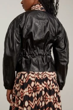 ULLA JOHNSON Briar Jacket In Noir 7 ULLA JOHNSON Briar Jacket In Noir -Dries Van Noten Shop ulla BriarJacketinNoir 3