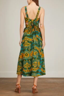ULLA JOHNSON Sarika Dress In Byzantine -Dries Van Noten Shop ulla SarikaDressinByzantine 3