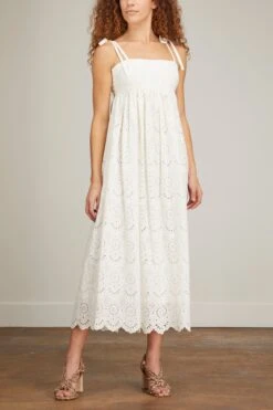 ULLA JOHNSON Matilde Dress In Pristine -Dries Van Noten Shop ulla johnson matilde dress in pristine 2