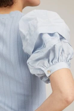 ULLA JOHNSON Rosalie Top In Sky -Dries Van Noten Shop ulla johnson rosalie top in sky 4