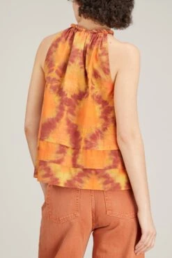 ULLA JOHNSON Wilda Top In Red Topaz -Dries Van Noten Shop ulla johnson wilda top in red topaz 3