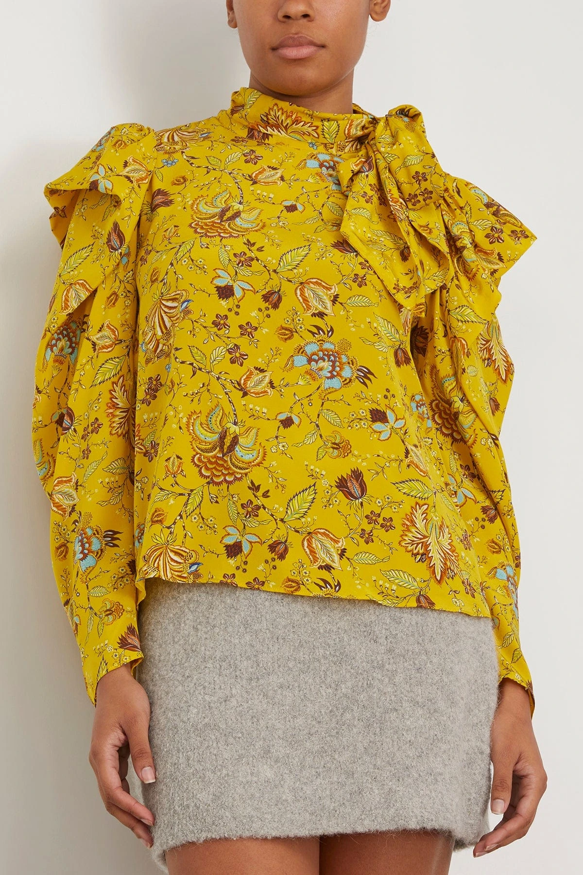 ULLA JOHNSON Brea Blouse In Mimosa 3 ULLA JOHNSON Brea Blouse In Mimosa - Image 3