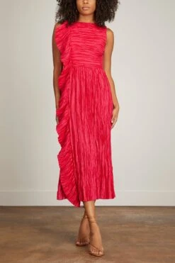 ULLA JOHNSON Circe Gown In Orchid -Dries Van Noten Shop ullajohnson CirceGowninOrchid 2