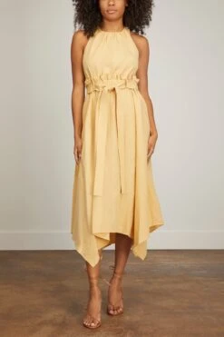 ULLA JOHNSON Farah Dress In Dune -Dries Van Noten Shop ullajohnson FarahDressinDune 2
