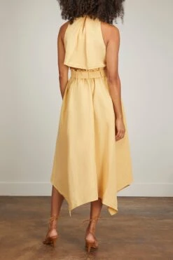 ULLA JOHNSON Farah Dress In Dune -Dries Van Noten Shop ullajohnson FarahDressinDune 3