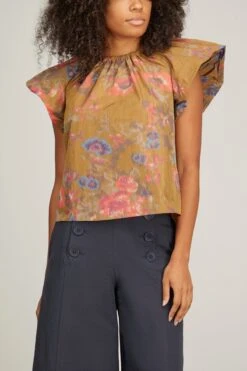 ULLA JOHNSON Flo Top In Bamboo -Dries Van Noten Shop ullajohnson FloTopinBamboo 2
