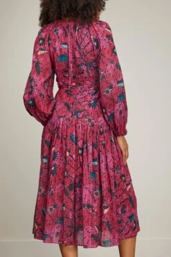 ULLA JOHNSON Helia Dress In Snap Dragon -Dries Van Noten Shop ullajohnson HeliaDressinSnapDragon 3