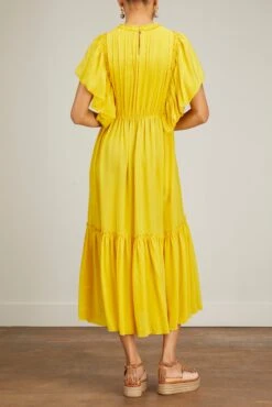 ULLA JOHNSON Ilaria Dress In Sunsprite -Dries Van Noten Shop ullajohnson IlariaDressinSunsprite 3