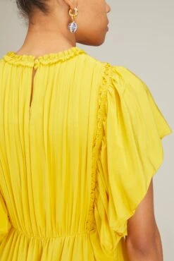 ULLA JOHNSON Ilaria Dress In Sunsprite -Dries Van Noten Shop ullajohnson IlariaDressinSunsprite 4