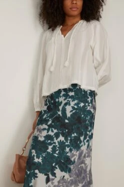 ULLA JOHNSON Juliette Blouse In Pristine -Dries Van Noten Shop ullajohnson JulietteBlouseinPristine 2