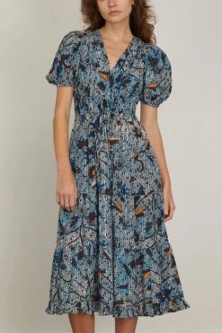 ULLA JOHNSON Thelma Dress In Morning Glory 6 ULLA JOHNSON Thelma Dress In Morning Glory -Dries Van Noten Shop ullajohnson ThelmaDressinMorningGlory 2