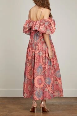 ULLA JOHNSON Izra Gown In Passion Flower -Dries Van Noten Shop ullajohsnon IzraGowninPassionFlower 3