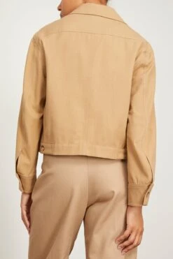 Vanessa Bruno Barnabe Jacket In Beige -Dries Van Noten Shop vanessabruno BarnabeJacketinBeige 3
