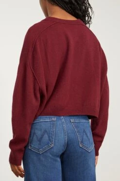 Vanessa Bruno Valerie Pullover In Bordeaux -Dries Van Noten Shop vanessabruno ValeriePulloverinBordeaux 3