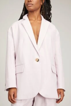 Vanessa Bruno Virginia Blazer In Rose Poudre -Dries Van Noten Shop vanessabruno VirginiaBlazerinRosePoudre 2