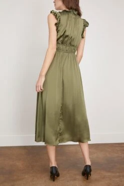 Posey Dress In Serpentine 7 Posey Dress In Serpentine -Dries Van Noten Shop xirena PoseyDressinSerpentine 3