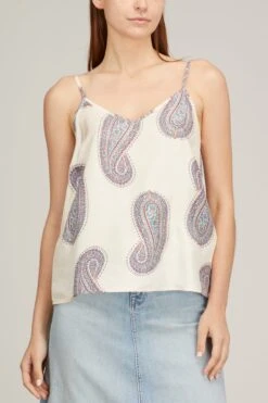 Rei Top In Ivory Paisley -Dries Van Noten Shop xirena ReiTopinIvoryPaisley 2