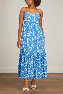 Fae Dress In Blue Curls 6 Fae Dress In Blue Curls -Dries Van Noten Shop xirena fae dress in blue curls 2