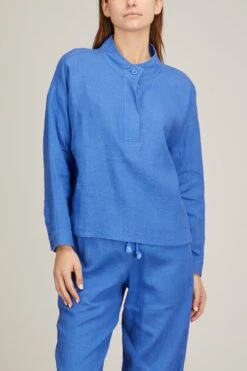 Keats Top In Royal Blue -Dries Van Noten Shop xirena keats top in royal blue 2