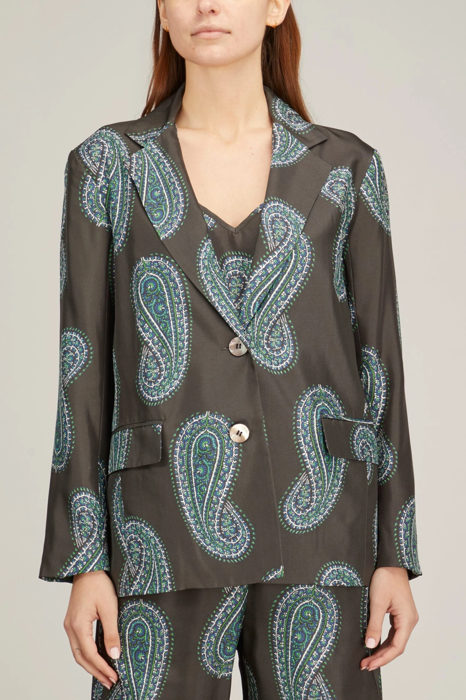 Rowe Blazer In Black Paisley 3 Rowe Blazer In Black Paisley - Image 3