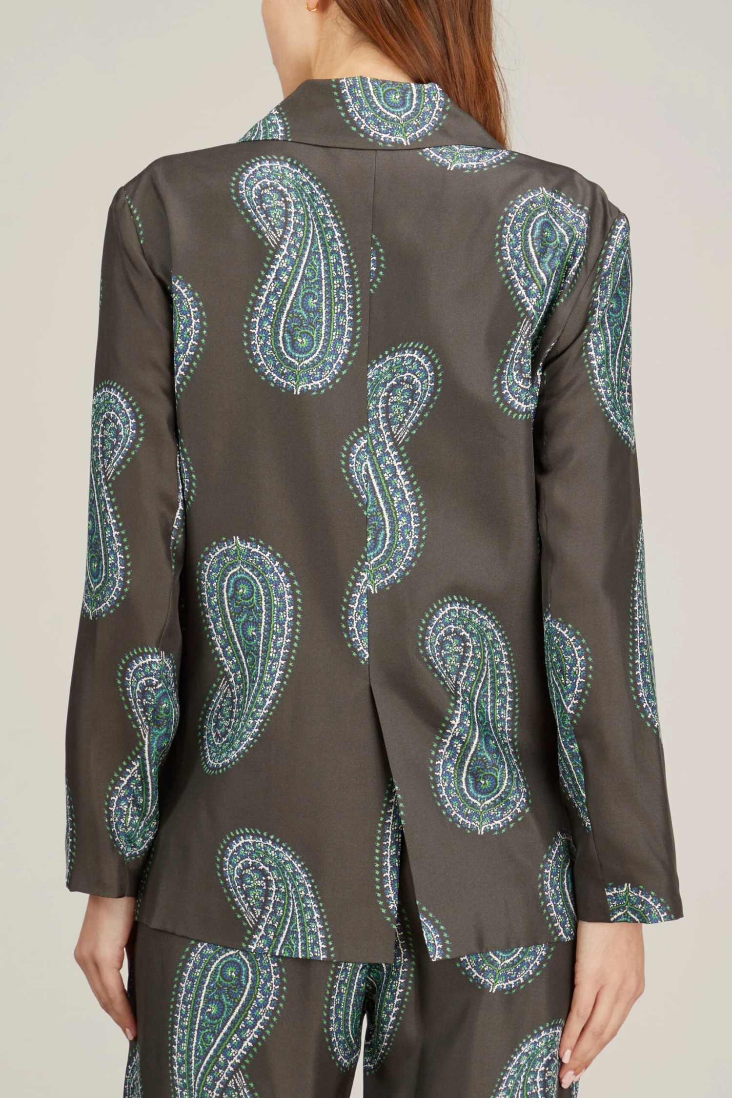 Rowe Blazer In Black Paisley 4 Rowe Blazer In Black Paisley - Image 4