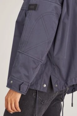 Bachette Jacket In Ink -Dries Van Noten Shop yves salomon bachette jacket in ink 4