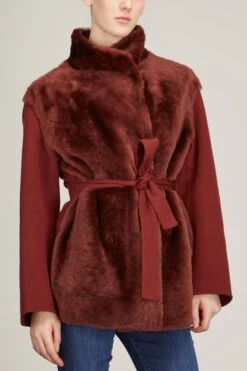 Double Face Cashmere Silky Lamb Jacket In Red Velvet -Dries Van Noten Shop yvessalomon DoubleFaceCashmereSilkyLambJacketinRedVelvet 2 f2e88f0c 93da 484e b155 1f7b0ac66dac