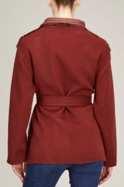 Double Face Cashmere Silky Lamb Jacket In Red Velvet -Dries Van Noten Shop yvessalomon DoubleFaceCashmereSilkyLambJacketinRedVelvet 3 c29cd07f 2423 4a3b ae1b aae2fa3063ee