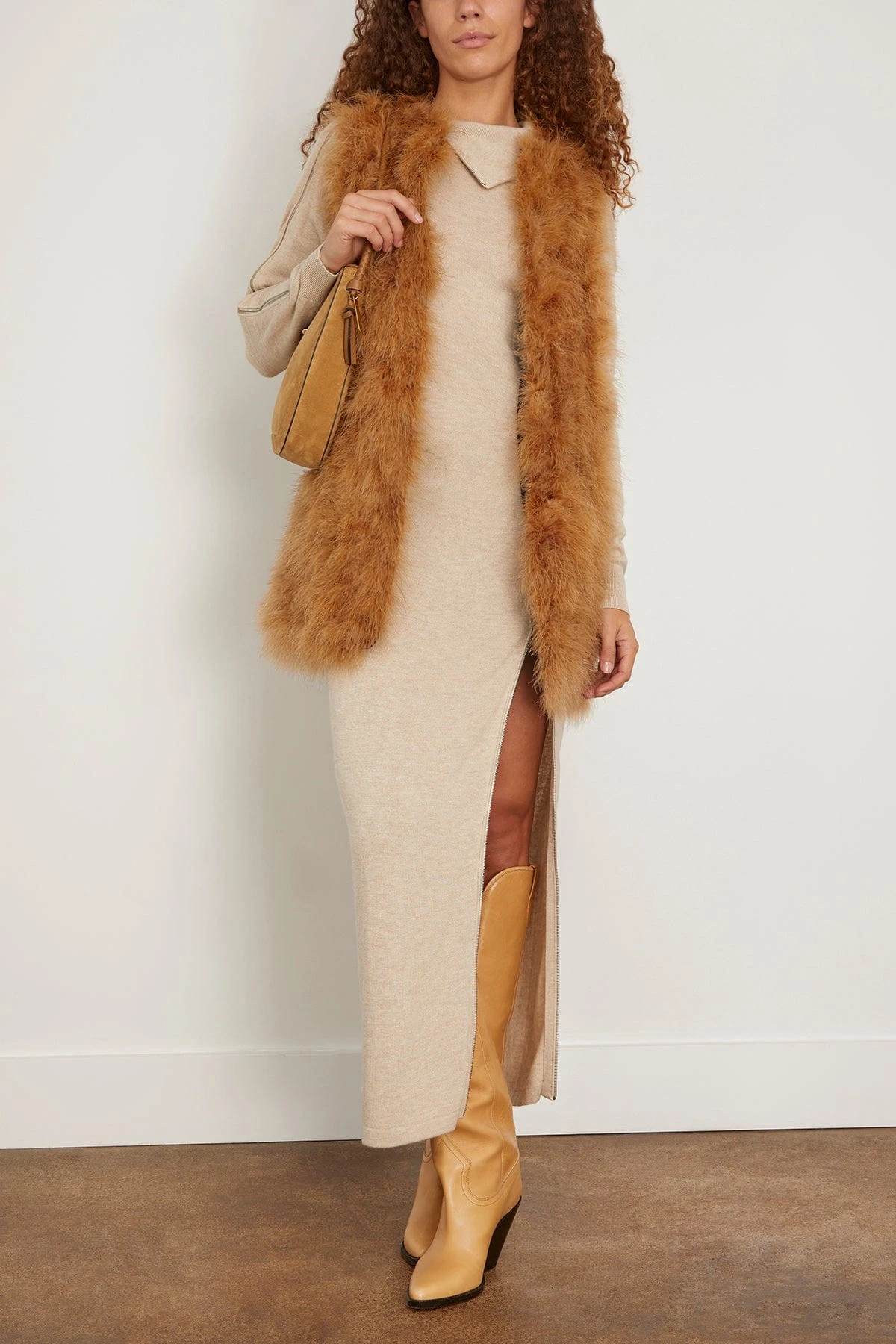 Feathers Vest In Madeleine 2 Feathers Vest In Madeleine - Image 2