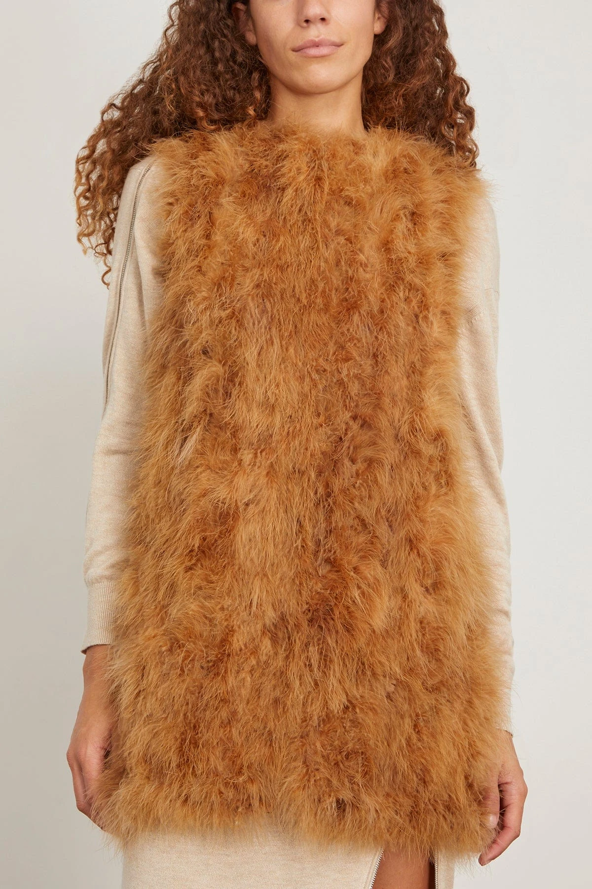 Feathers Vest In Madeleine 3 Feathers Vest In Madeleine - Image 3