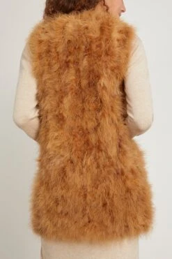 Feathers Vest In Madeleine 7 Feathers Vest In Madeleine -Dries Van Noten Shop yvessalomon FeathersVestinMadeleine 3